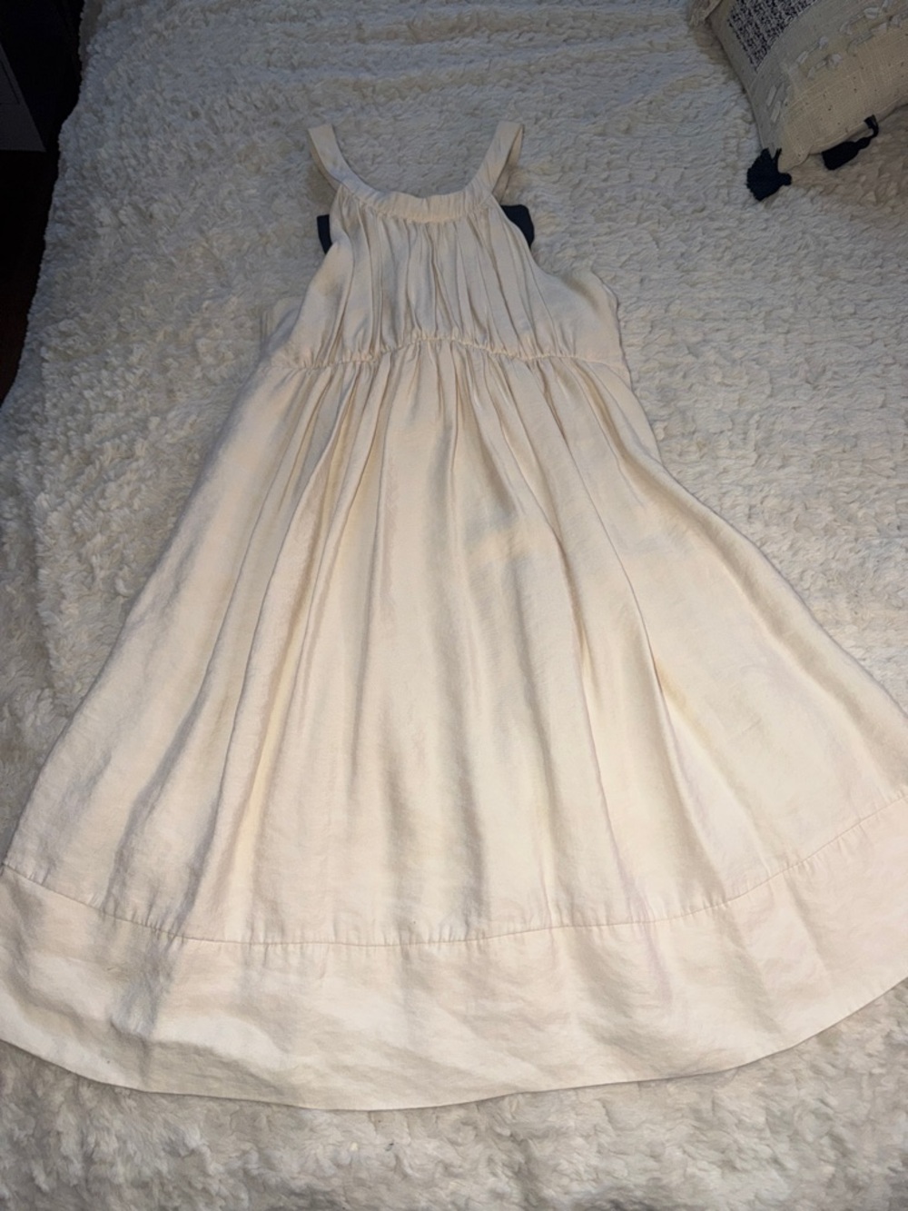 Zara Cream Tiered Sleeveless Dress for Girls